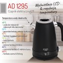 AD 1295 black Czajnik metalowy 1,7l z lcd & regulacją temperatury