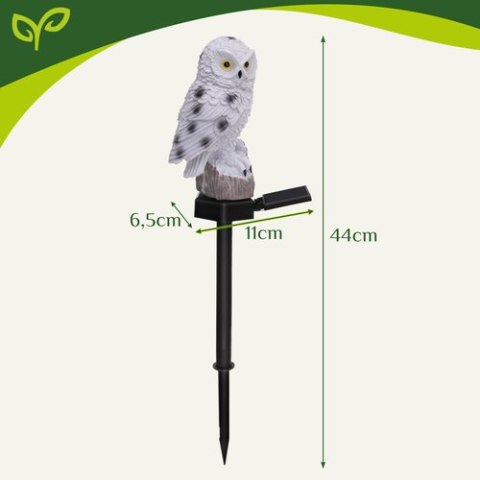 Lampa ogrodowa solarna - sowa Gardlov 23847