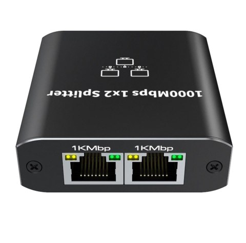 HD43 Rozdzielacz sieciowy 1x2 rj45