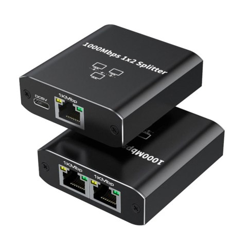 HD43 Rozdzielacz sieciowy 1x2 rj45