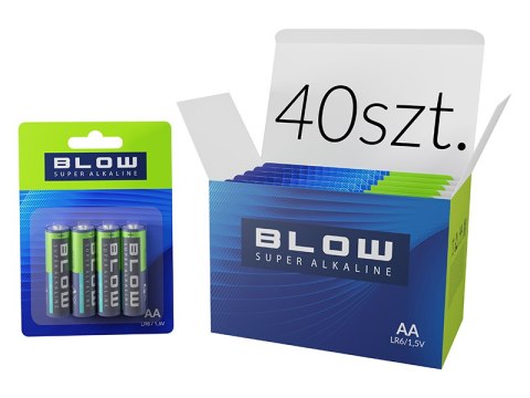 82-654# Bateria blow super alkaline aa lr6 blister 40szt