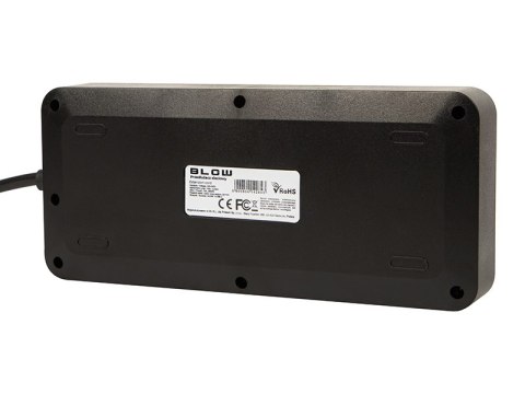 98-210# Przedłużacz sieciowy ps-620 6-gniazd 3xusb 1xusb-c 2m czarny 3x1mm