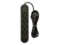 98-219# Przedłużacz sieciowy ps-420 4-gniazda 3xusb 2m czarny 3x1mm