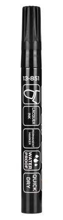 Marker budowlany gruby, 4 kolory, permanentny, wodoodporny, lakierowy, aluminiowy, 4 szt.