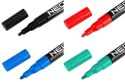 Marker budowlany, 4 kolory, permanentny, wodoodporny, lakierowy, aluminiowy, 4 szt.