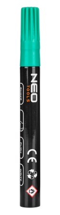Marker budowlany gruby, 4 kolory, permanentny, wodoodporny, lakierowy, aluminiowy, 4 szt.