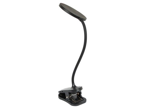 44-165# Lampka biurkowa led lb-20 z klipsem czarna`