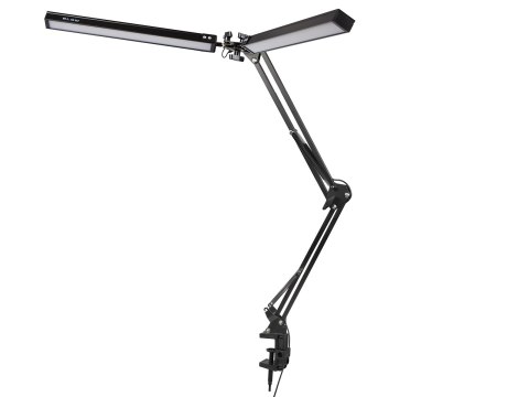 44-166# Lampka biurkowa led lb-21 czarna" podwójna