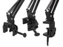 44-166# Lampka biurkowa led lb-21 czarna" podwójna