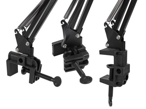 44-166# Lampka biurkowa led lb-21 czarna" podwójna