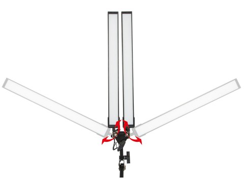 44-166# Lampka biurkowa led lb-21 czarna" podwójna