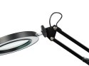 44-169# Lampka biurkowa led lb-23 czarna z lupą"