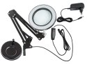 44-169# Lampka biurkowa led lb-23 czarna z lupą"