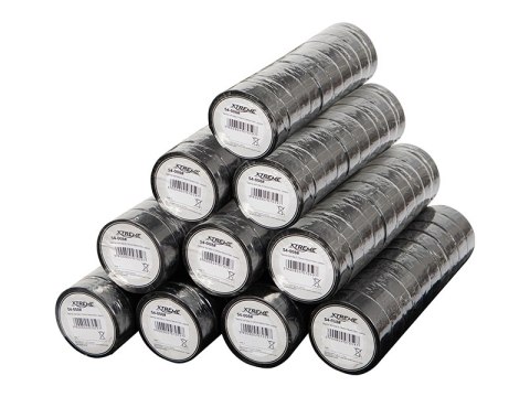 54-037# Taśma izolacyjna klejąca 0,15mm/15mm/10m - czarna wielopak