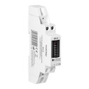 1-fazowy analogowy wskaźnik zużycia energii elektrycznej, 40A, 1 moduł, DIN TH-35mm