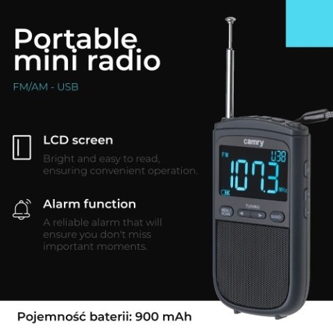 CR 1905 Radio przenośne fm/am - usb - mini radio