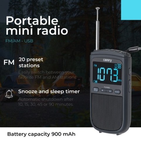 CR 1905 Radio przenośne fm/am - usb - mini radio