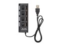 86-075# Rozgałęźnik usb wt.a-4xgn.a hub-07 czarny