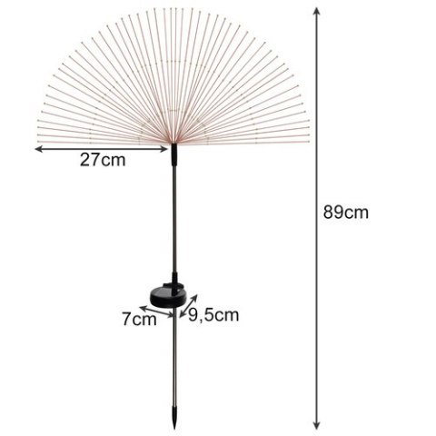 Lampa ogrodowa solarna- dmuchawce Gardlov 25477