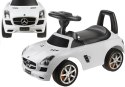 Jeździk Mercedes SLS AMG Pchacz Dla Dziecka Oparcie Schowek Biały
