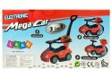 Jeździk z Pchaczem Dla Dzieci Mega Car 3w1 Piszczek Schowek Czerwony