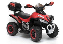 Quad na Akumulator GTS1188-A Światła LED Muzyka Schowek Czerwony