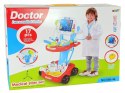 Zestaw Lekarski na Wózku Stolik Lekarski Dla Dzieci Doktor EKG 17 el.