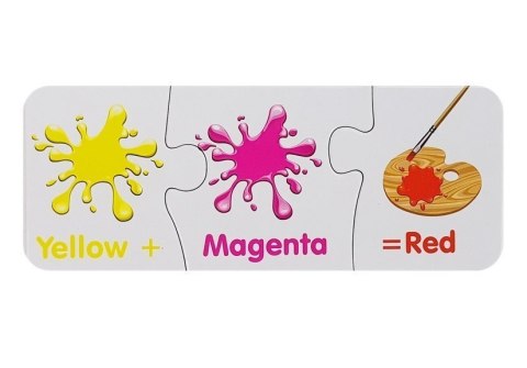 Puzzle Edukacyjne Kolory Po Angielsku 10 Połączeń