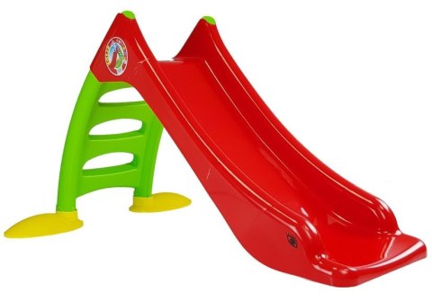 Zjeżdżalnia Ogrodowa dla Dzieci 3-Stopniowa Drabinka Czerwona 130 cm 424