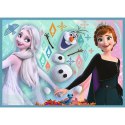 Puzzle - 4w1 (12, 15, 20, 24) - Niezwykły świat Frozen - Kraina Lodu - Trefl 34381