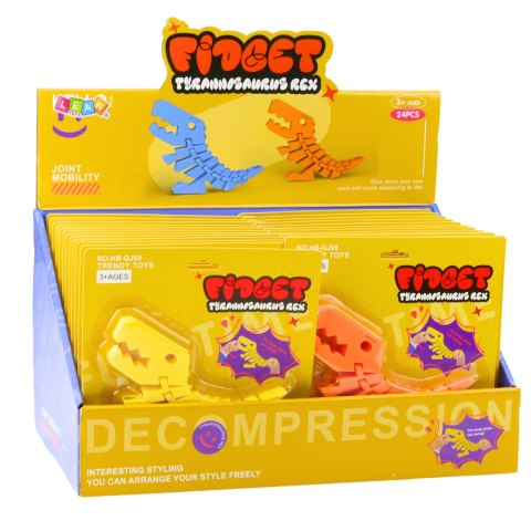 Dinozaur Puzzle Fidget 3D Układanka Elastyczny Do Wyginania Mix