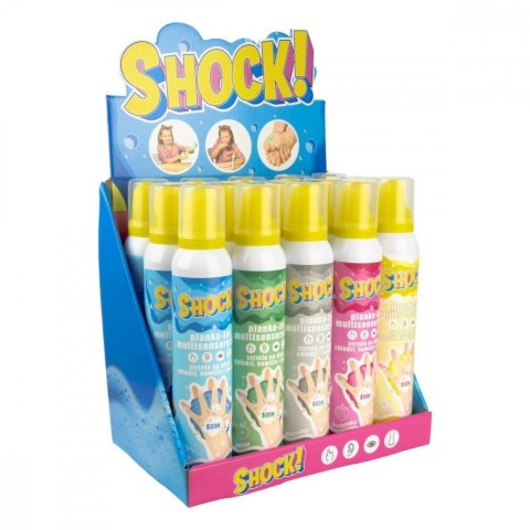 Pianko-żel shock! 200ml display 15 sztuk mix