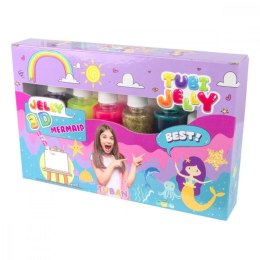 Zestaw tubi jelly 6 kolorów - syrenka