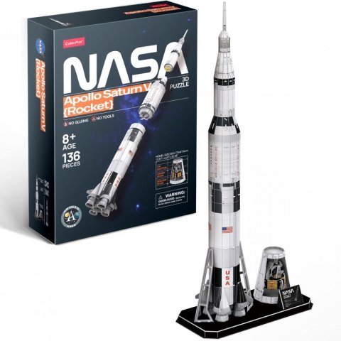 Puzzle 3d rakieta apollo saturn