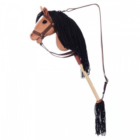 Koń na kiju hobby horse hoppihorse a4 bay - ciemny brąz, maść gniada