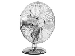 44-657# Wentylator stołowy 30cm srebrny metalowy