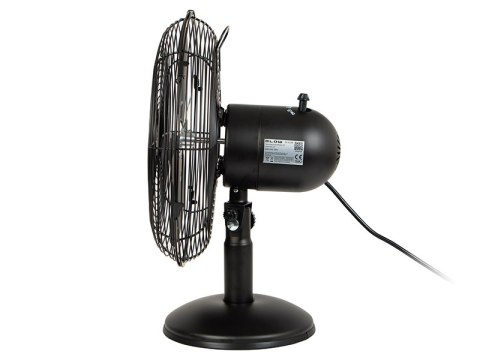 44-658# Wentylator stołowy 30cm czarny metalowy