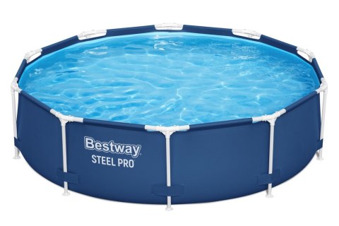 Basen Ogrodowy Stelażowy 305 x 76 cm Niebieski Klasyczny Bestway 56677