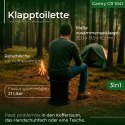 CR 1041 Toaleta składana - przenośna |toaleta turystyczna | stołek turystyczny