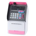 Bankomat Sejf Skarbonka Kod PIN Karta Bankomatowa Różowy