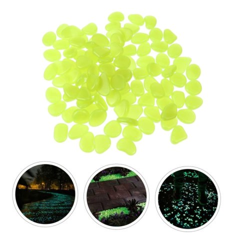 AG653D Kamienie świecące fluor żółte małe