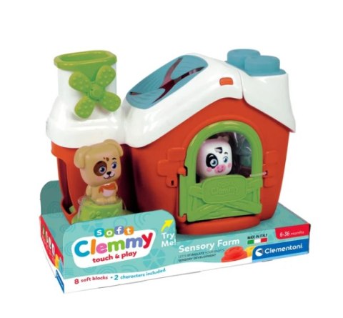 Clemmy Farma Sensoryczna Sorter Piesek Krówka Clementoni 17993