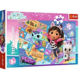 Puzzle - 100 - Przyjaźń w kocim domku - Koci Domek Gabi - Trefl 16515