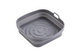 AD 6735 Tacka silikonowa do frytkownicy powietrznej | kwadratowa | 19,7 cm | wielokrotnego użytku | silikon spożywczy bpa free