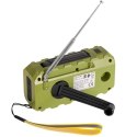 AD 1197 Green Radio solarne z korbką ręczną