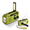 AD 1197 Green Radio solarne z korbką ręczną