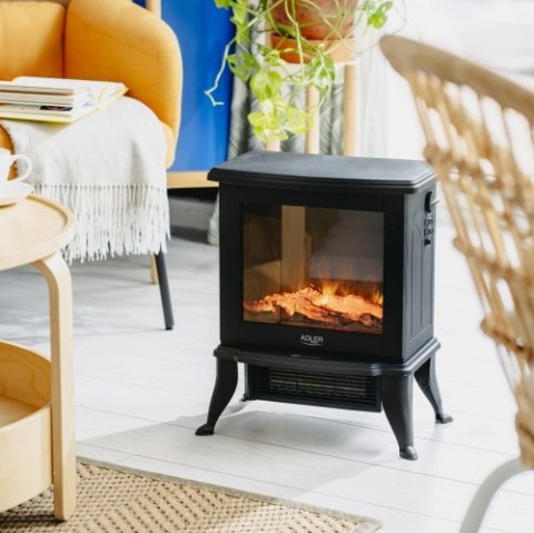 AD 7754 Kominek elektryczny | 2 poziomy grzania: 1000w / 1800w | efekt 3d płomienia | termostat