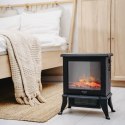 AD 7754 Kominek elektryczny | 2 poziomy grzania: 1000w / 1800w | efekt 3d płomienia | termostat