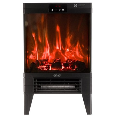 AD 7755 Kominek elektryczny led z pilotem | 3d efekt płomienia | 2 moce grzania 1000w/2000w | termostat