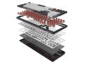 Klawiatura mechaniczna A4TECH BLOODY WS98 Grey WRLS (BLMS RED Plus Switches)